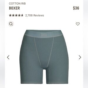 Skims cotton rib boxer